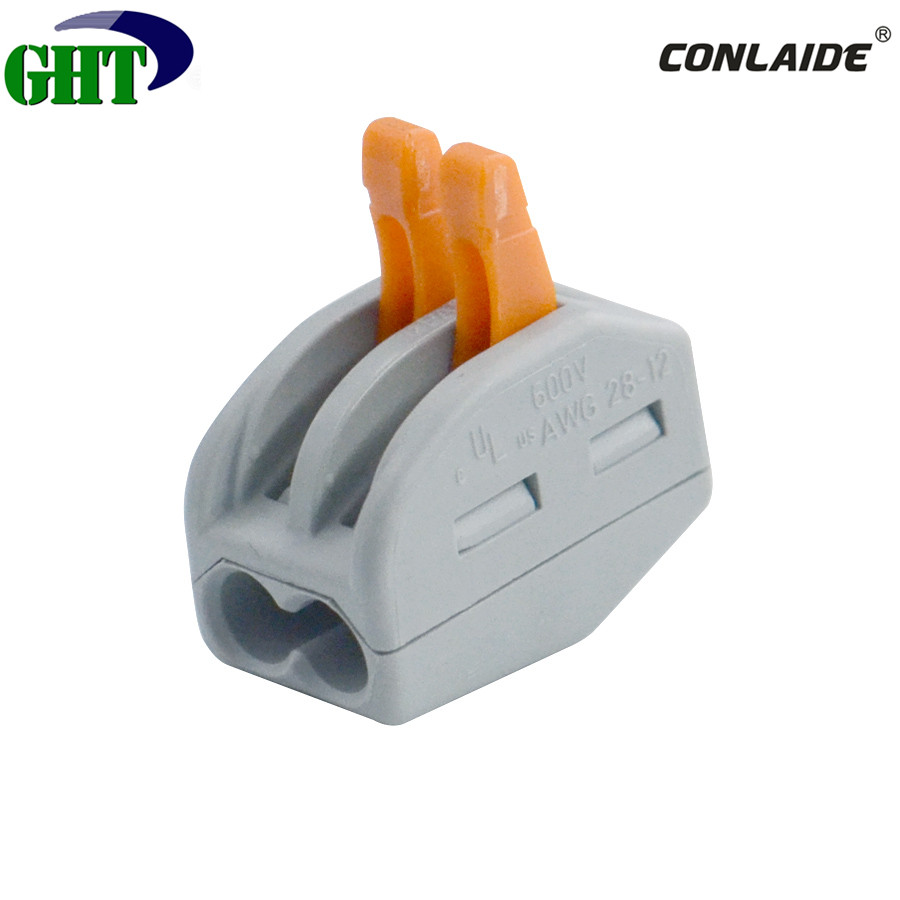 222-412 2 Pole Compact Splicing Connector for all conductors